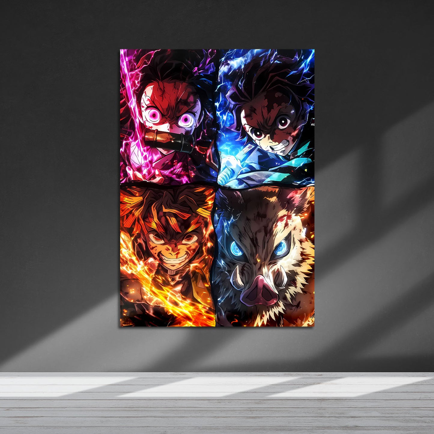 Flex Designs Metal Poster Demon Slayer Aura 5 x 7" Home Goods - TV Show 2019 TV Show Metal Poster