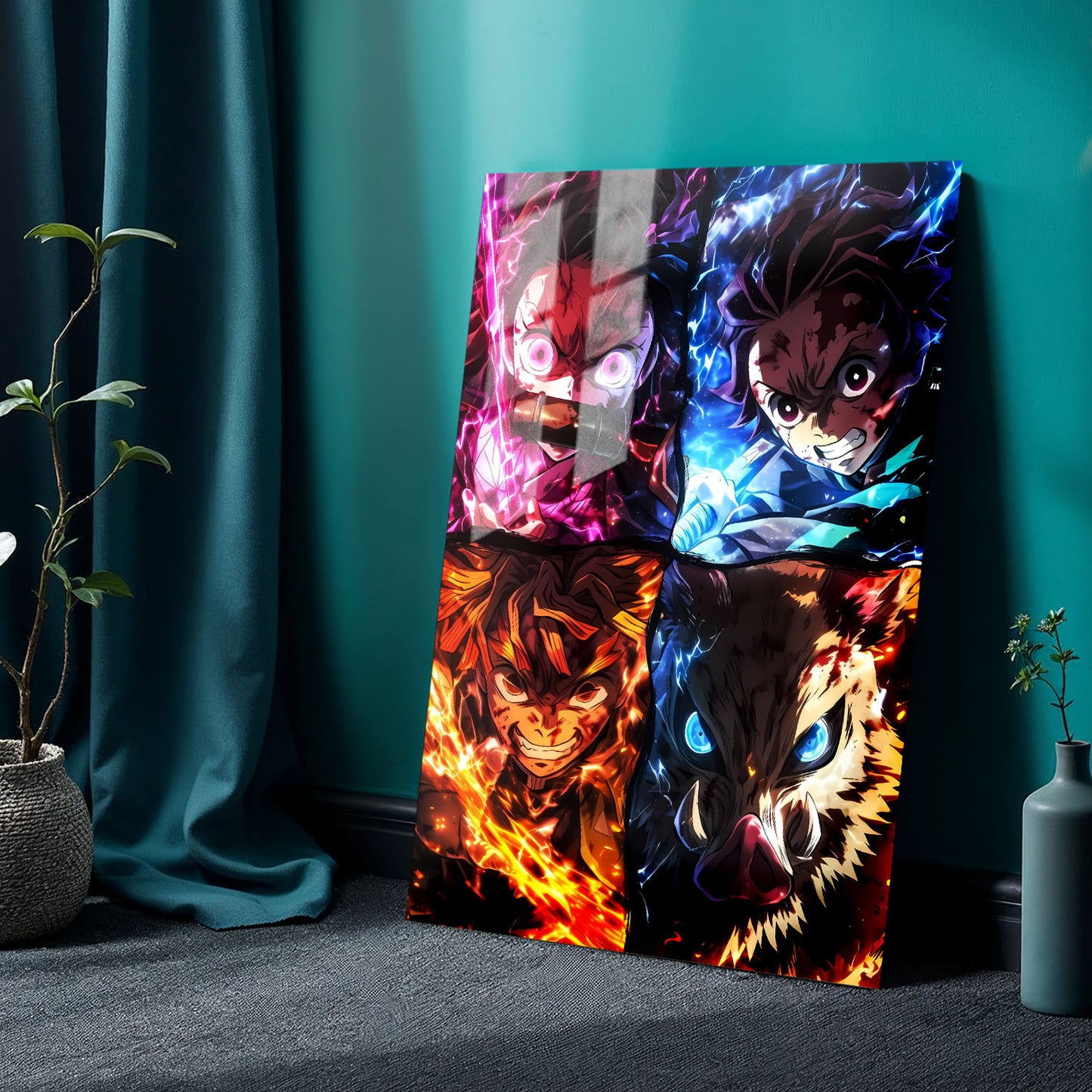 Flex Designs Metal Poster Demon Slayer Aura 24 x 36" Home Goods - TV Show 2019 TV Show Metal Poster