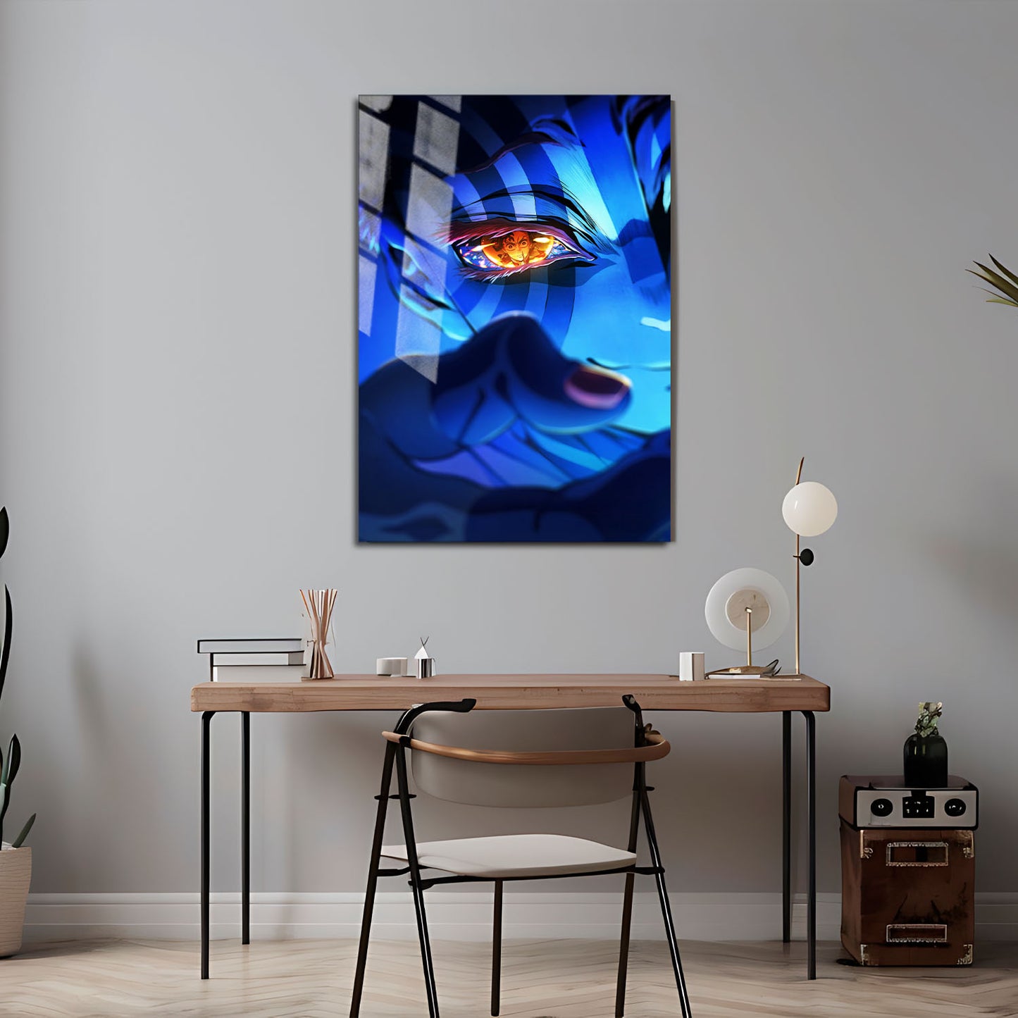 Flex Designs Metal Poster Demon Slayer Infinity Castle Akaza 5 x 7" Home Goods - TV Show 2025 TV Show Metal Poster