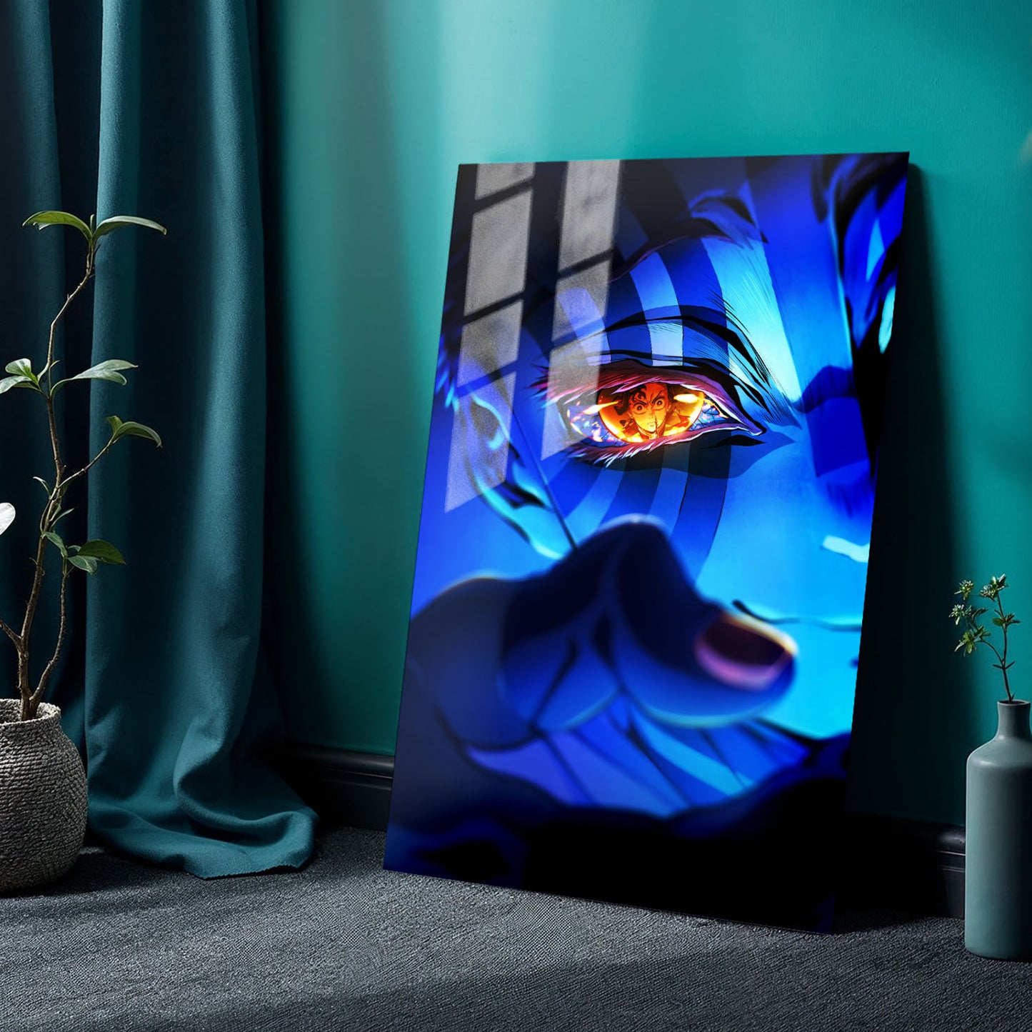 Flex Designs Metal Poster Demon Slayer Infinity Castle Akaza 24 x 36" Home Goods - TV Show 2025 TV Show Metal Poster