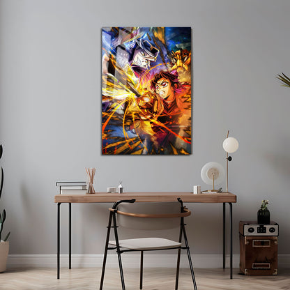 Flex Designs Metal Poster Demon Slayer Infinity Castle Shinobu vs Doma 5 x 7" Home Goods - TV Show 2025 TV Show Metal Poster