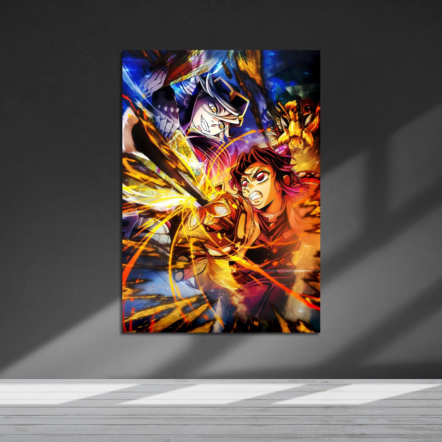 Flex Designs Metal Poster Demon Slayer Infinity Castle Shinobu vs Doma 5 x 7" Home Goods - TV Show 2025 TV Show Metal Poster