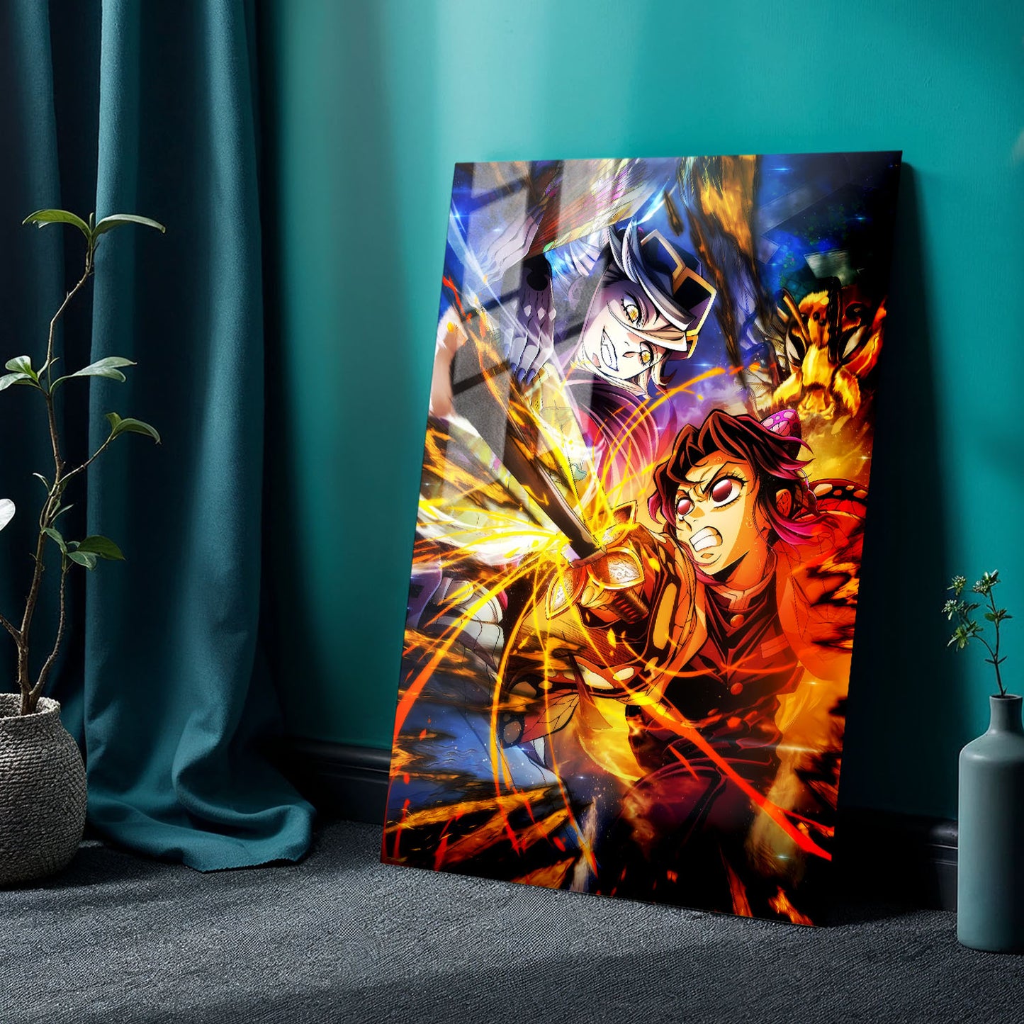 Flex Designs Metal Poster Demon Slayer Infinity Castle Shinobu vs Doma 24 x 36" Home Goods - TV Show 2025 TV Show Metal Poster