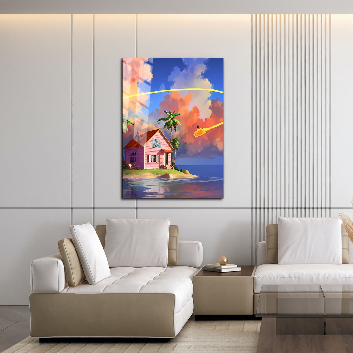 Flex Designs Metal Poster Dragon Ball Kame Island 16 x 24" Home Goods - TV Show 1986 TV Show Metal Poster