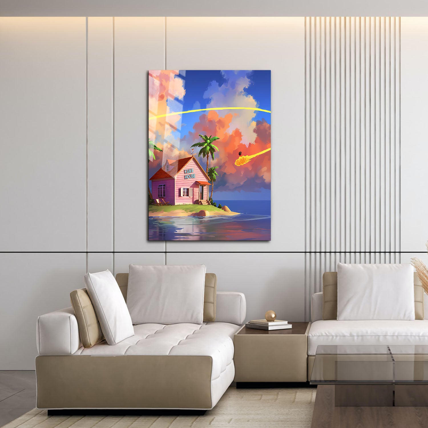 Flex Designs Metal Poster Dragon Ball Kame Island 16 x 24" Home Goods - TV Show 1986 TV Show Metal Poster