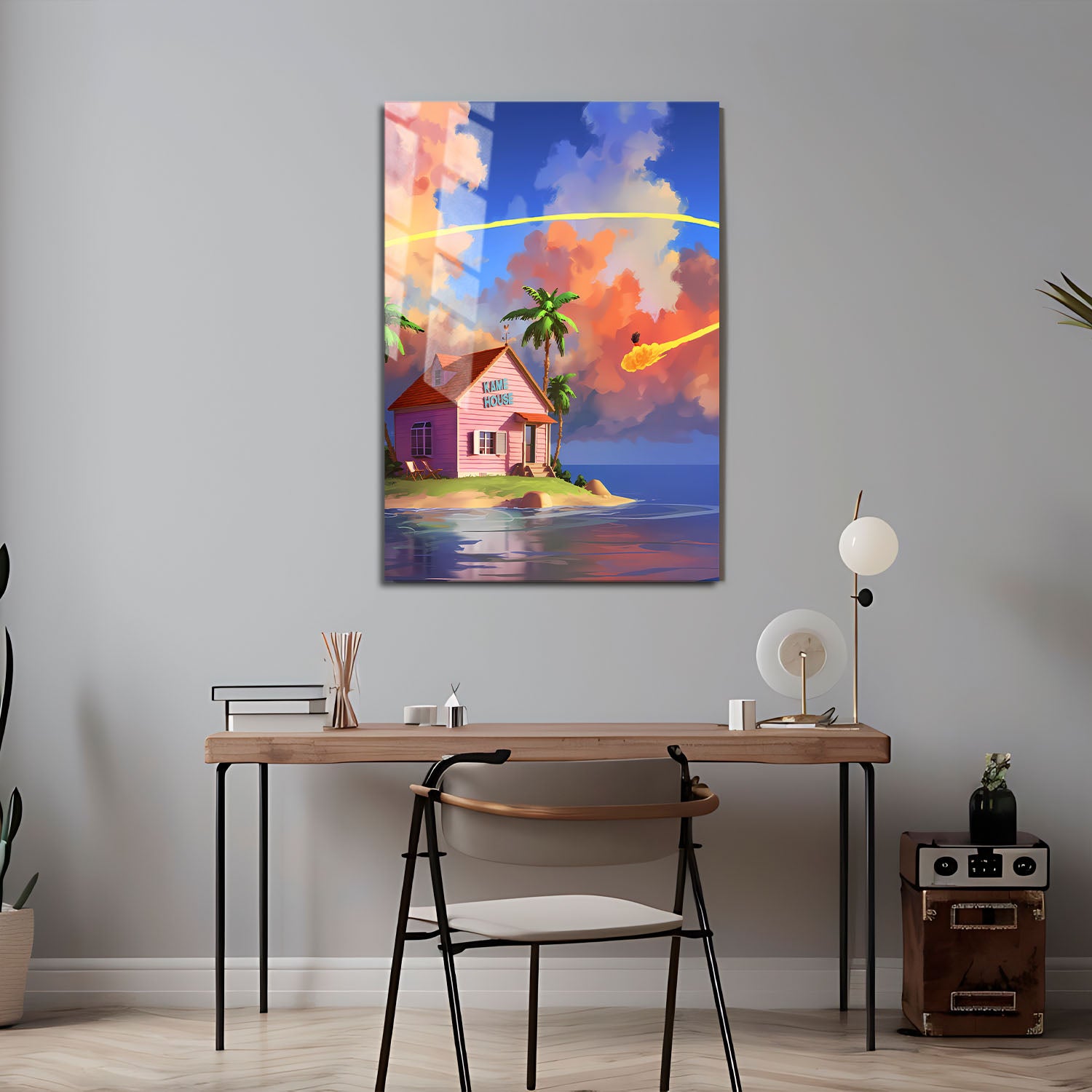 Flex Designs Metal Poster Dragon Ball Kame Island 5 x 7" Home Goods - TV Show 1986 TV Show Metal Poster