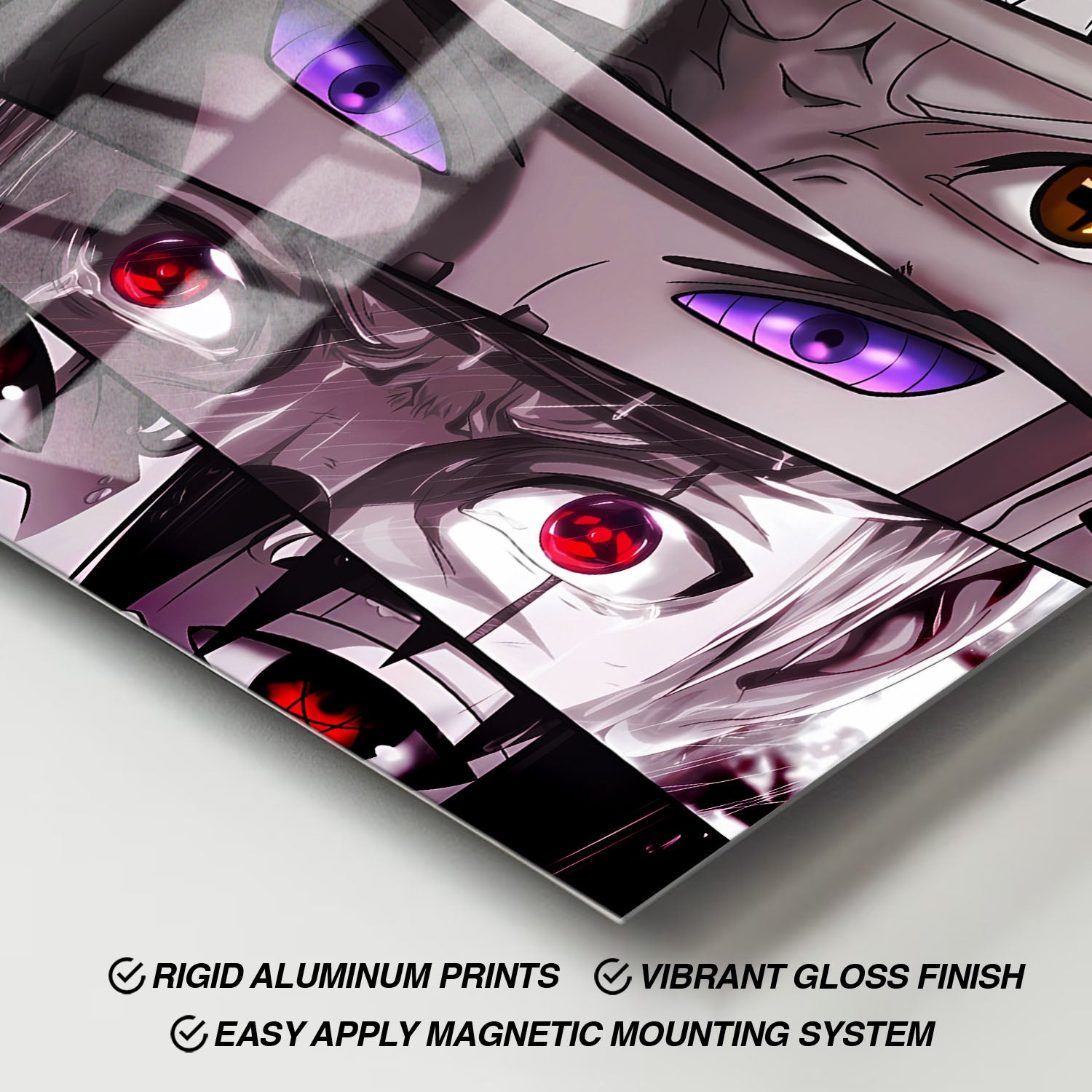 Flex Designs Metal Poster Naruto Ninja Eyes 11 x 17" Home Goods - TV Show 2002 TV Show Metal Poster