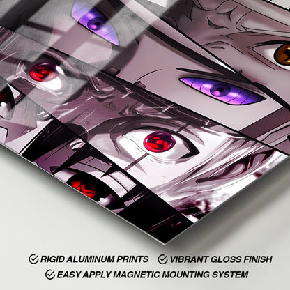 Flex Designs Metal Poster Naruto Ninja Eyes 11 x 17" Home Goods - TV Show 2002 TV Show Metal Poster