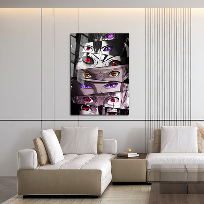 Flex Designs Metal Poster Naruto Ninja Eyes 16 x 24" Home Goods - TV Show 2002 TV Show Metal Poster