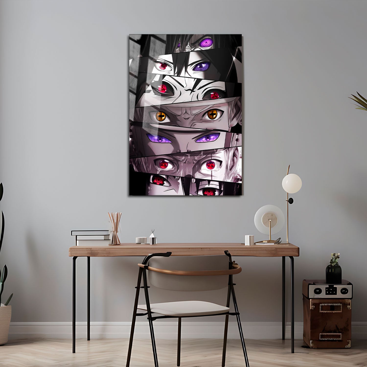 Flex Designs Metal Poster Naruto Ninja Eyes 5 x 7" Home Goods - TV Show 2002 TV Show Metal Poster