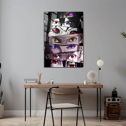 Flex Designs Metal Poster Naruto Ninja Eyes 5 x 7" Home Goods - TV Show 2002 TV Show Metal Poster