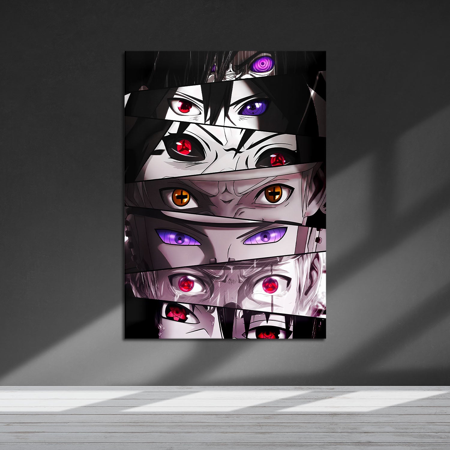 Flex Designs Metal Poster Naruto Ninja Eyes 5 x 7" Home Goods - TV Show 2002 TV Show Metal Poster