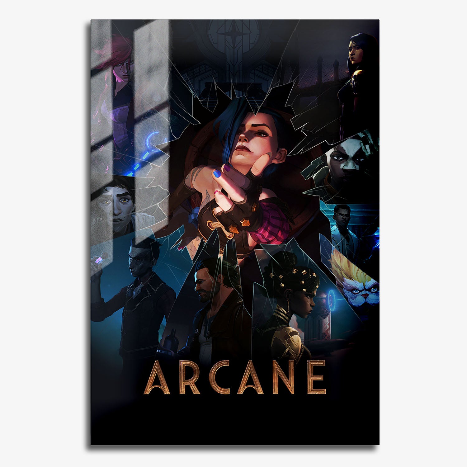 Flex Designs Metal Poster Arcane Key Visual 11 x 17" Home Goods - TV Show 2021 TV Show Metal Poster