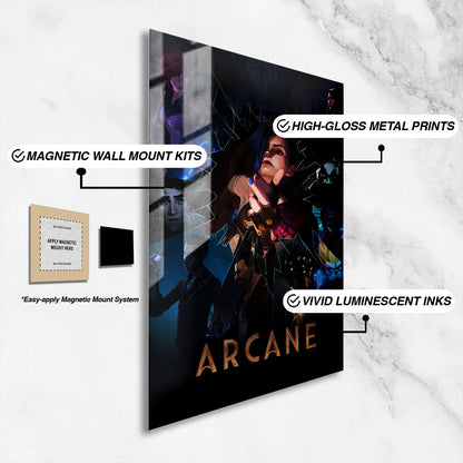 Flex Designs Metal Poster Arcane Key Visual 16 x 24" Home Goods - TV Show 2021 TV Show Metal Poster