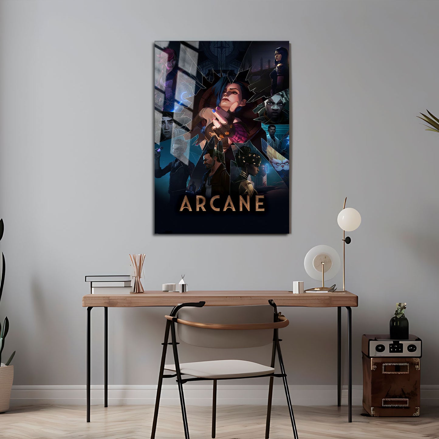 Flex Designs Metal Poster Arcane Key Visual 5 x 7" Home Goods - TV Show 2021 TV Show Metal Poster