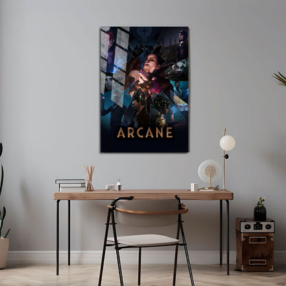 Flex Designs Metal Poster Arcane Key Visual 5 x 7" Home Goods - TV Show 2021 TV Show Metal Poster