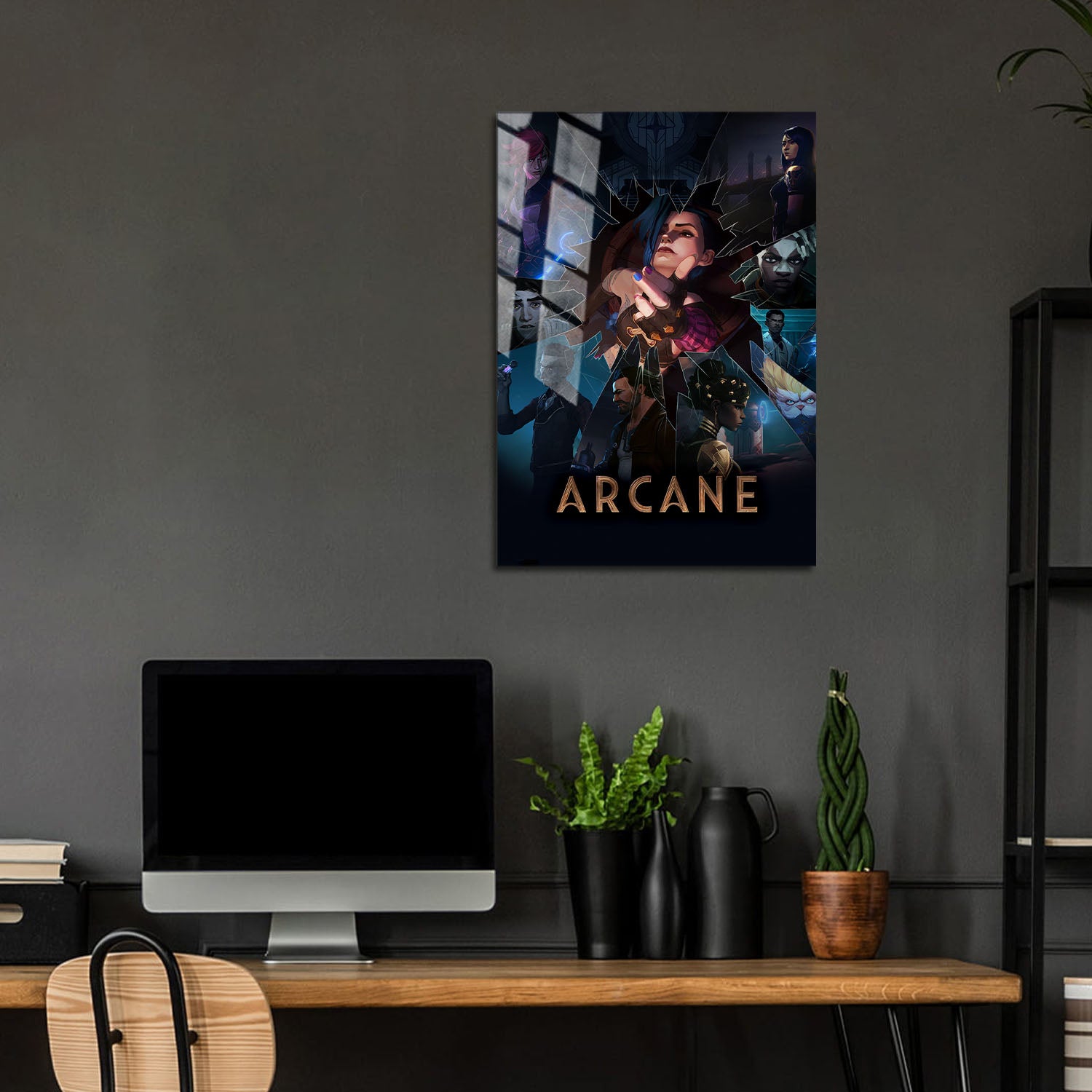 Flex Designs Metal Poster Arcane Key Visual 24 x 36" Home Goods - TV Show 2021 TV Show Metal Poster
