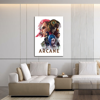 Flex Designs Metal Poster Arcane 16 x 24" Home Goods - TV Show 2021 TV Show Metal Poster