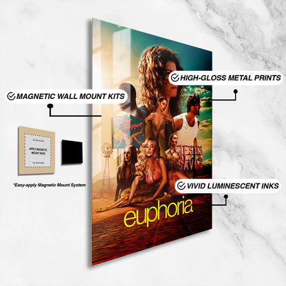 Flex Designs Metal Poster Euphoria Season 3 16 x 24" Home Goods - TV Show 2026 TV Show Metal Poster
