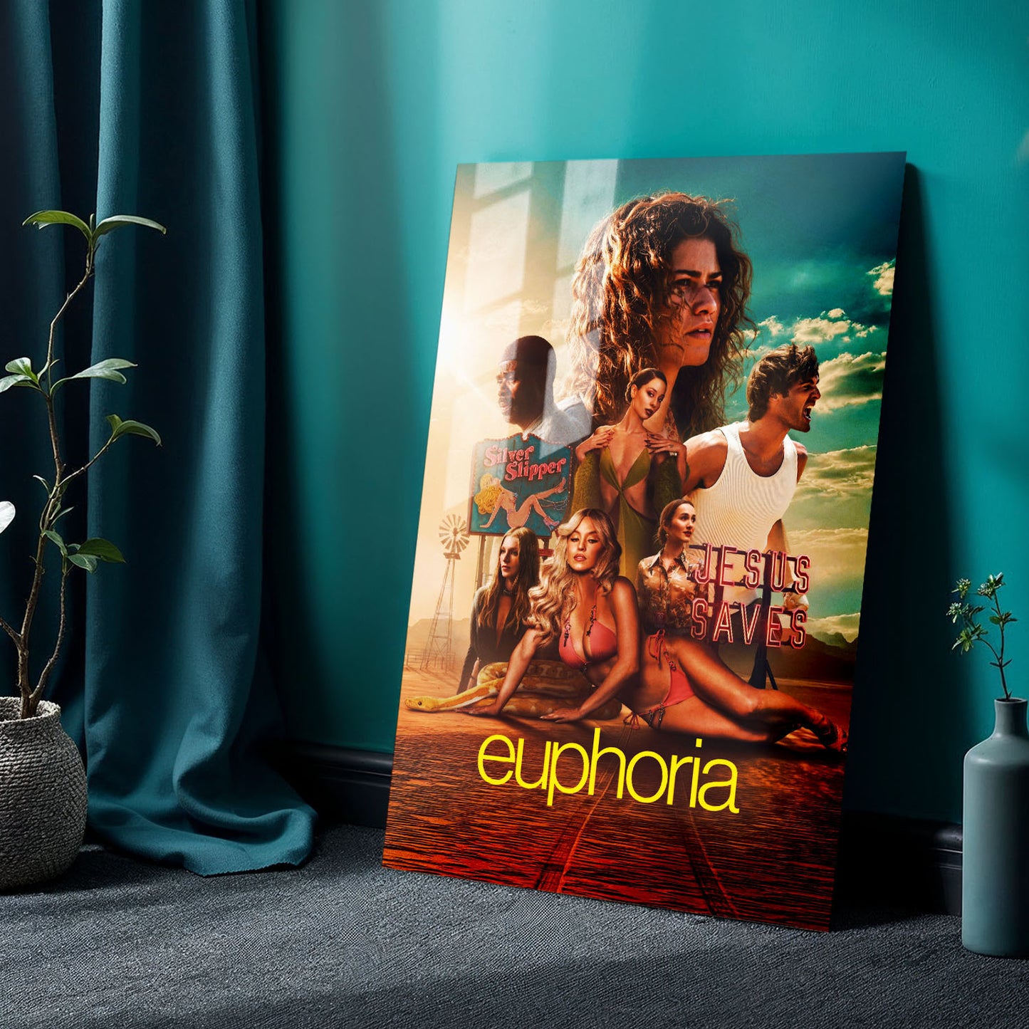 Flex Designs Metal Poster Euphoria Season 3 24 x 36" Home Goods - TV Show 2026 TV Show Metal Poster