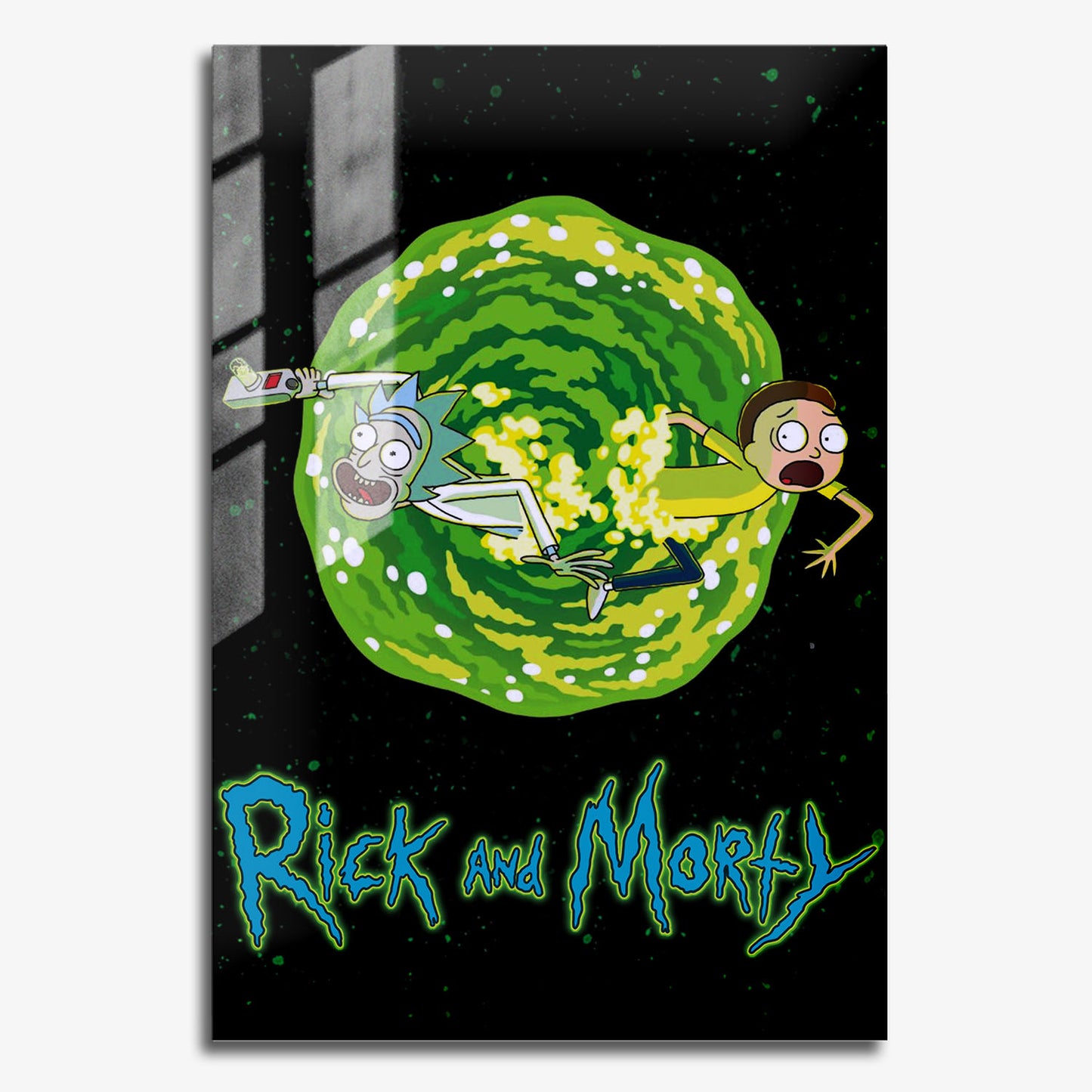Flex Designs Metal Poster Rick and Morty 11 x 17" Home Goods - TV Show 2013 TV Show Metal Poster
