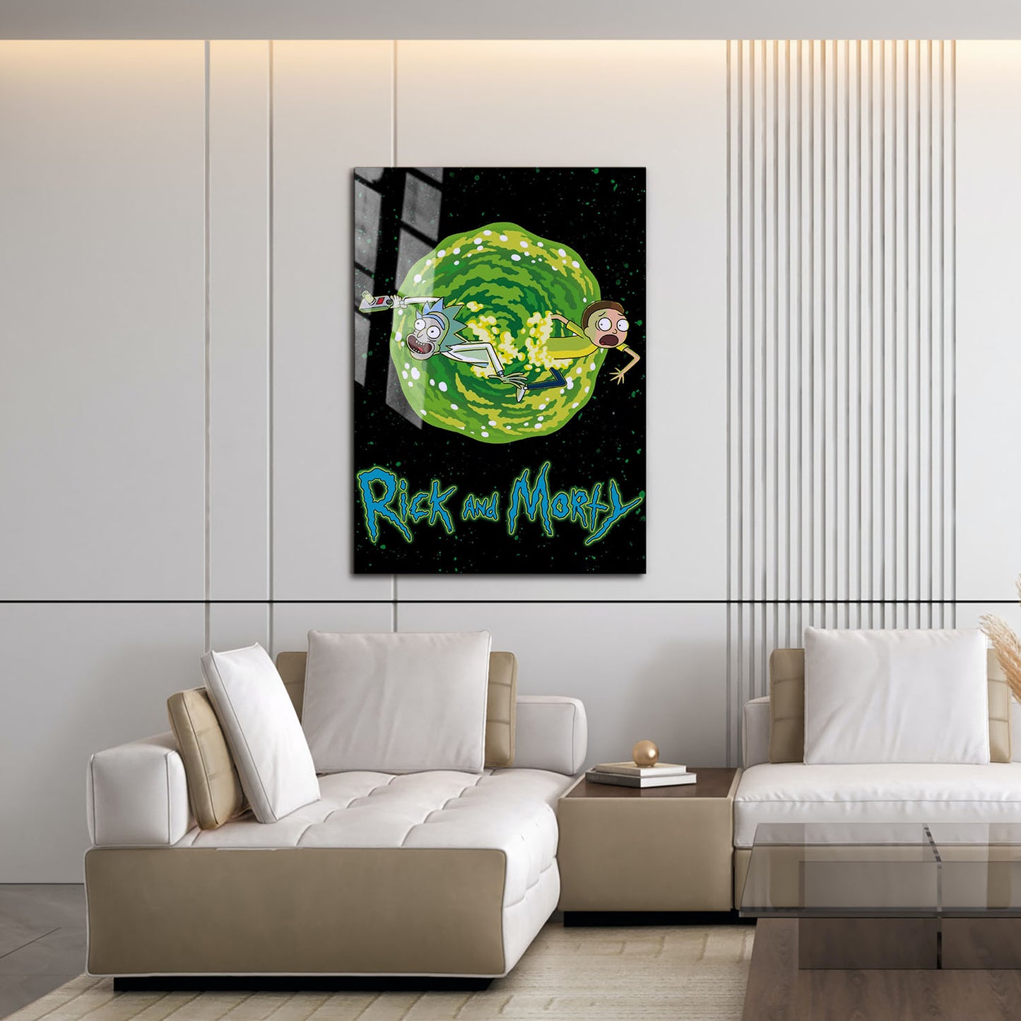 Flex Designs Metal Poster Rick and Morty 16 x 24" Home Goods - TV Show 2013 TV Show Metal Poster