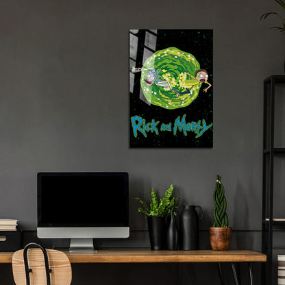 Flex Designs Metal Poster Rick and Morty 24 x 36" Home Goods - TV Show 2013 TV Show Metal Poster