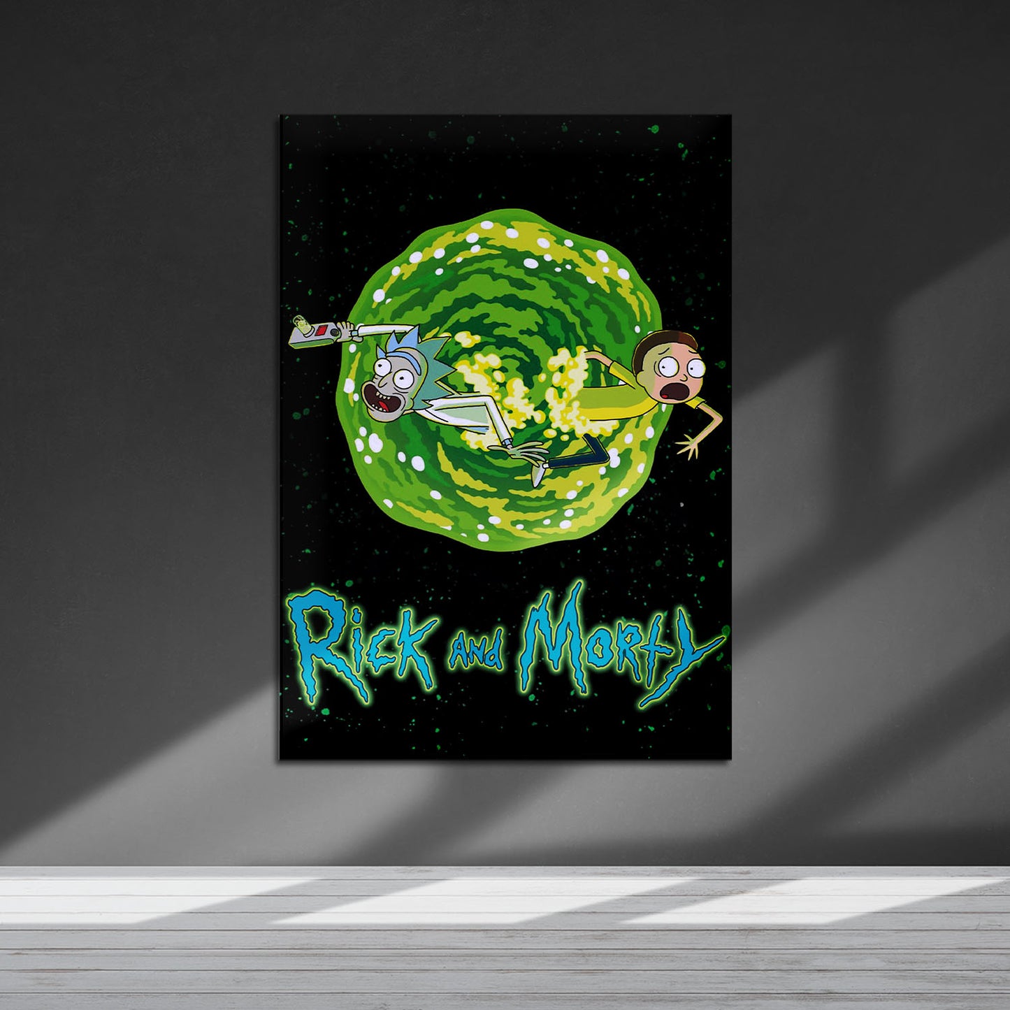 Flex Designs Metal Poster Rick and Morty 5 x 7" Home Goods - TV Show 2013 TV Show Metal Poster