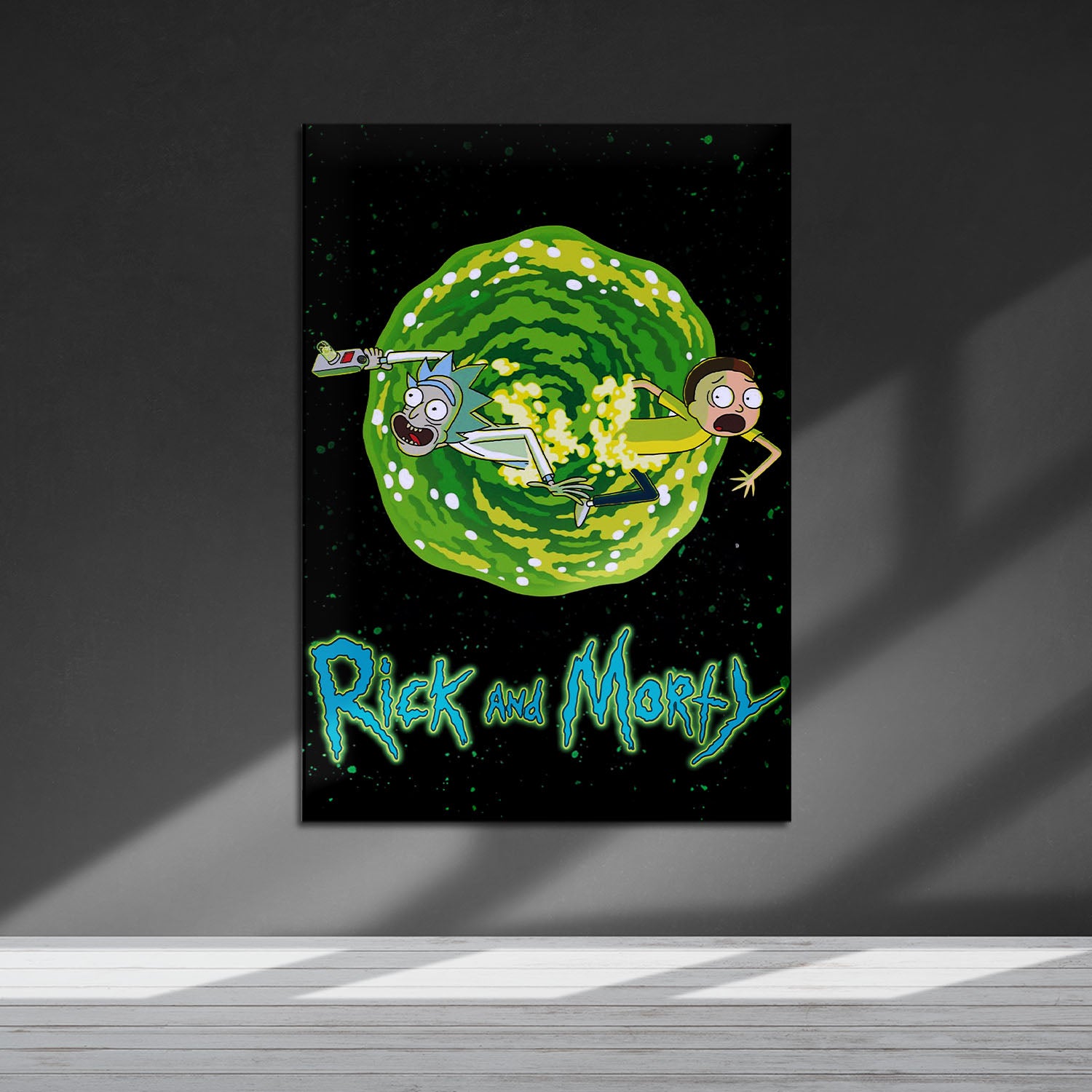 Flex Designs Metal Poster Rick and Morty 5 x 7" Home Goods - TV Show 2013 TV Show Metal Poster