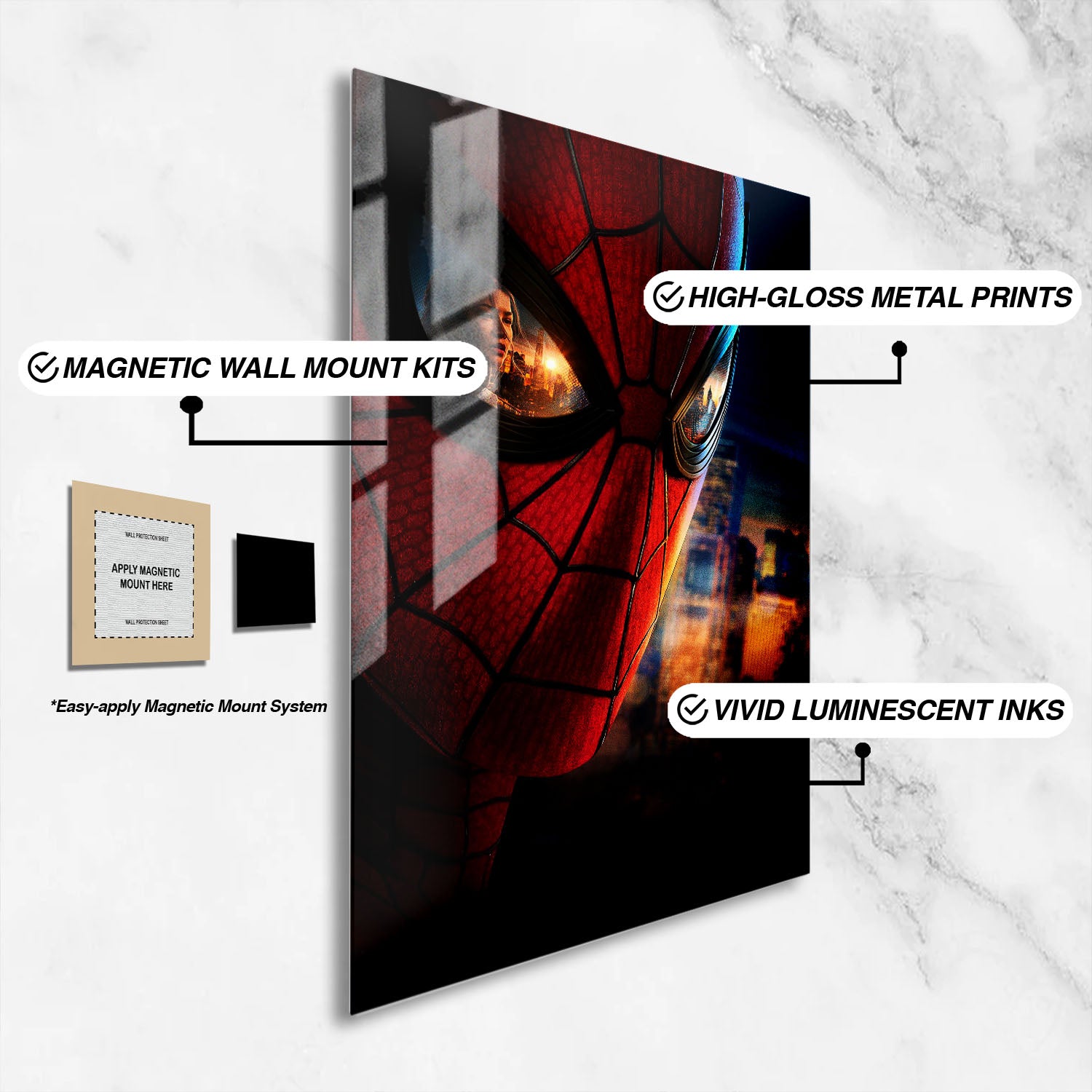 Flex Designs Metal Poster SpiderMan Brand New Day Textless 16 x 24" Home Goods - Movie 2026 Movie Metal Poster