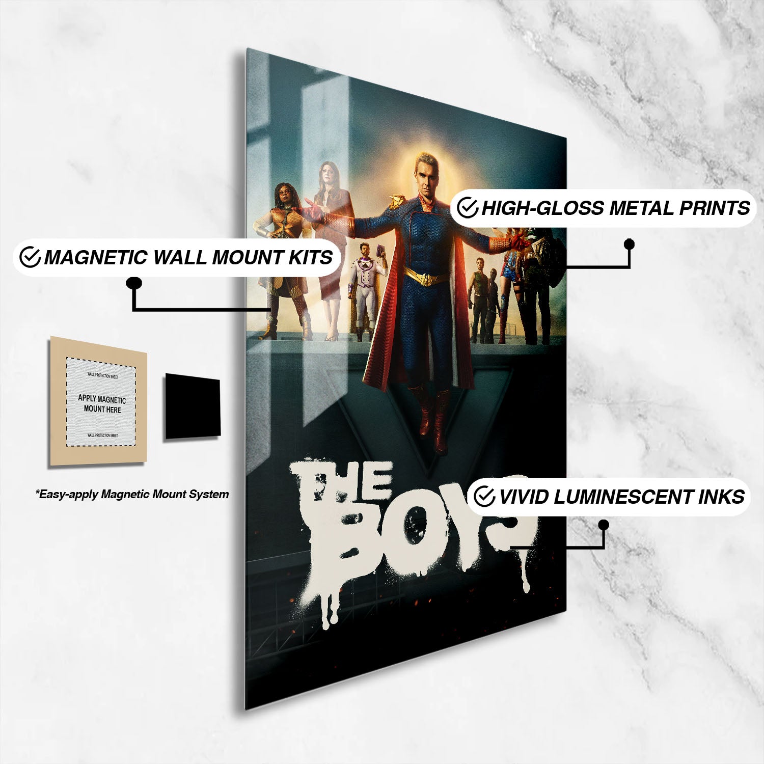 Flex Designs Metal Poster The Boys Season 5 16 x 24" Home Goods - TV Show 2026 TV Show Metal Poster