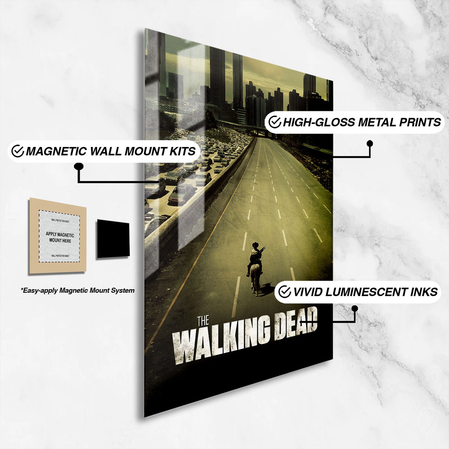 Flex Designs Metal Poster The Walking Dead Alternate 16 x 24" Home Goods - TV Show 2010 TV Show Metal Poster