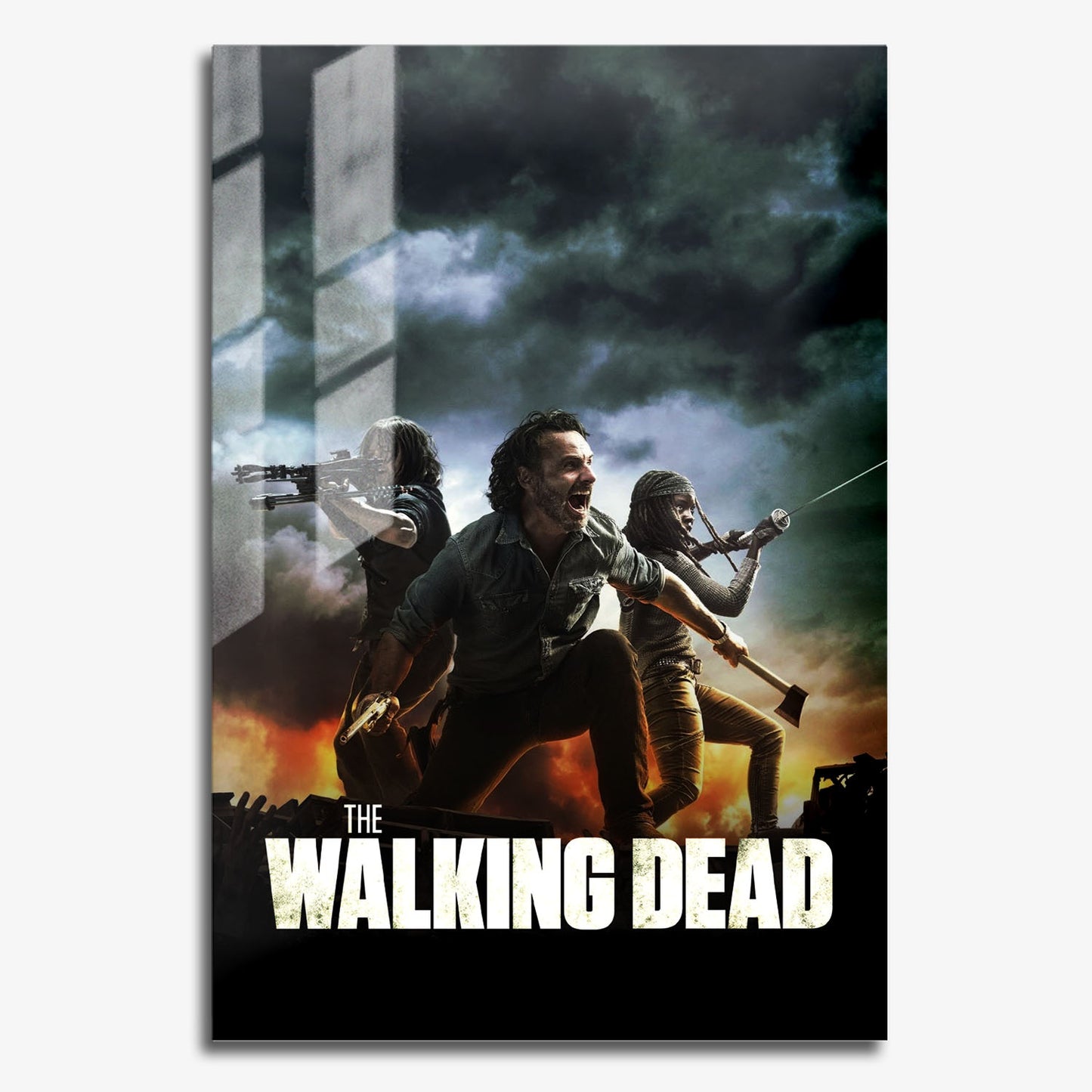 Flex Designs Metal Poster The Walking Dead Key Art 11 x 17" Home Goods - TV Show 2010 TV Show Metal Poster