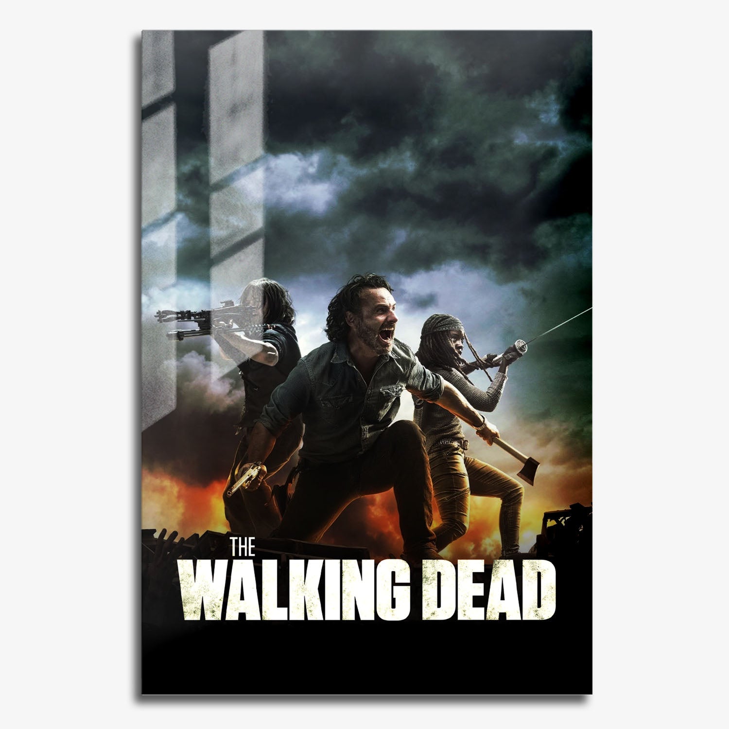 Flex Designs Metal Poster The Walking Dead Key Art 11 x 17" Home Goods - TV Show 2010 TV Show Metal Poster
