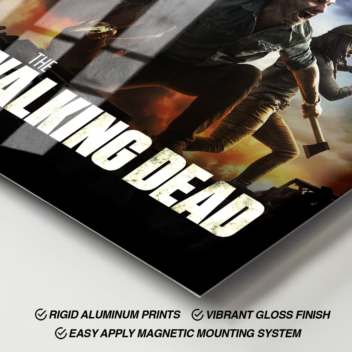 Flex Designs Metal Poster The Walking Dead Key Art 11 x 17" Home Goods - TV Show 2010 TV Show Metal Poster