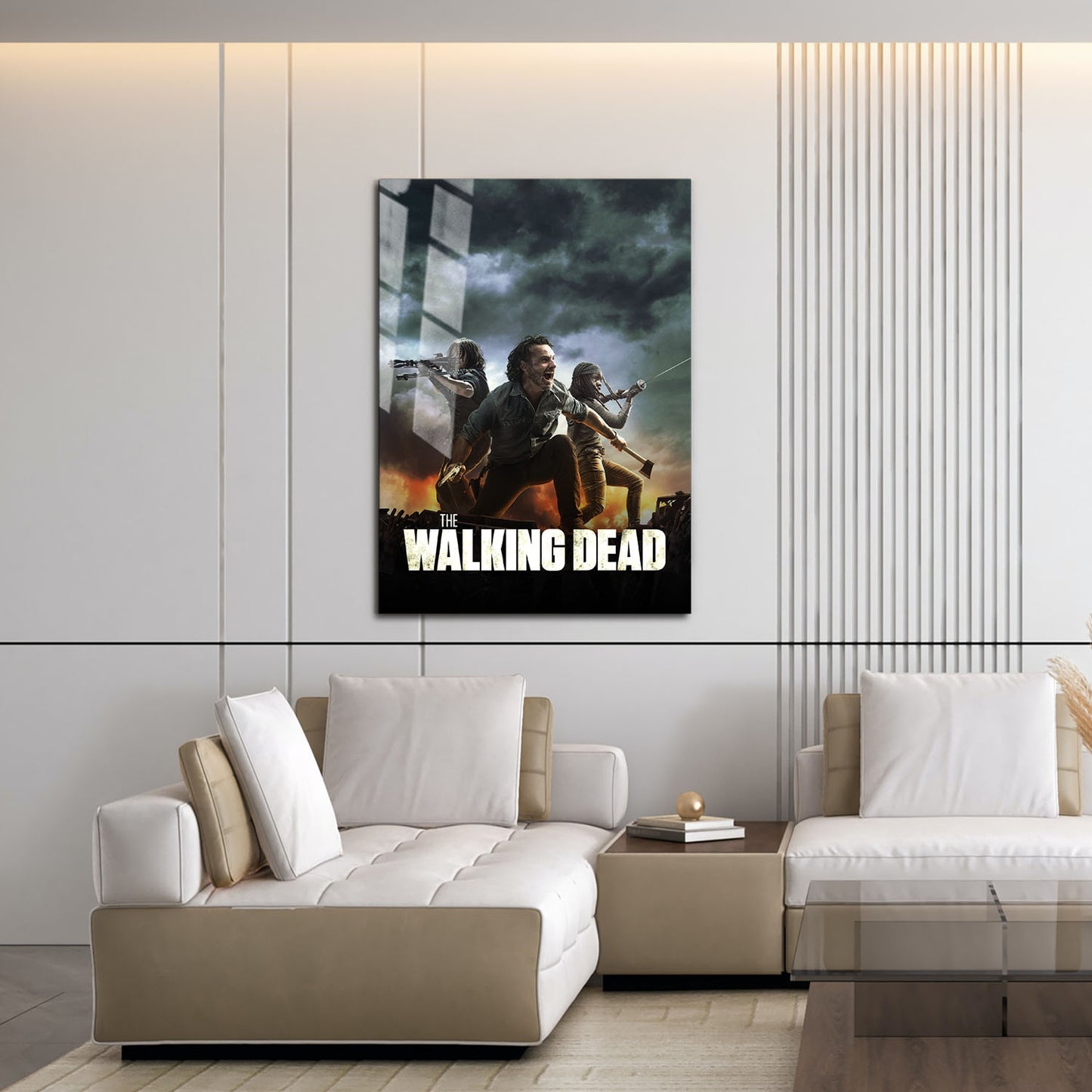 Flex Designs Metal Poster The Walking Dead Key Art 16 x 24" Home Goods - TV Show 2010 TV Show Metal Poster