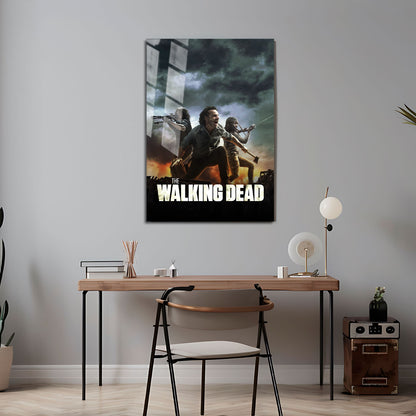 Flex Designs Metal Poster The Walking Dead Key Art 5 x 7" Home Goods - TV Show 2010 TV Show Metal Poster