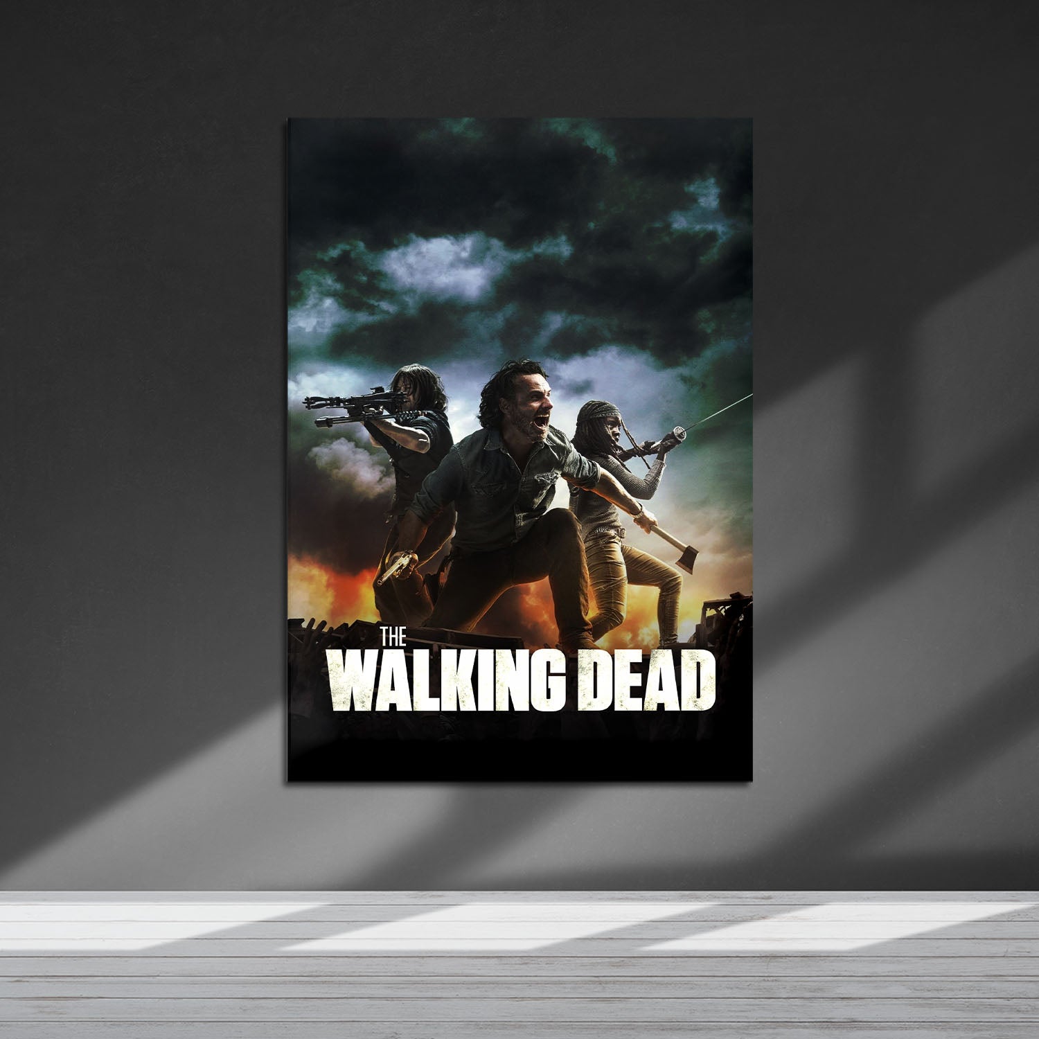 Flex Designs Metal Poster The Walking Dead Key Art 5 x 7" Home Goods - TV Show 2010 TV Show Metal Poster