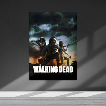 Flex Designs Metal Poster The Walking Dead Key Art 5 x 7" Home Goods - TV Show 2010 TV Show Metal Poster