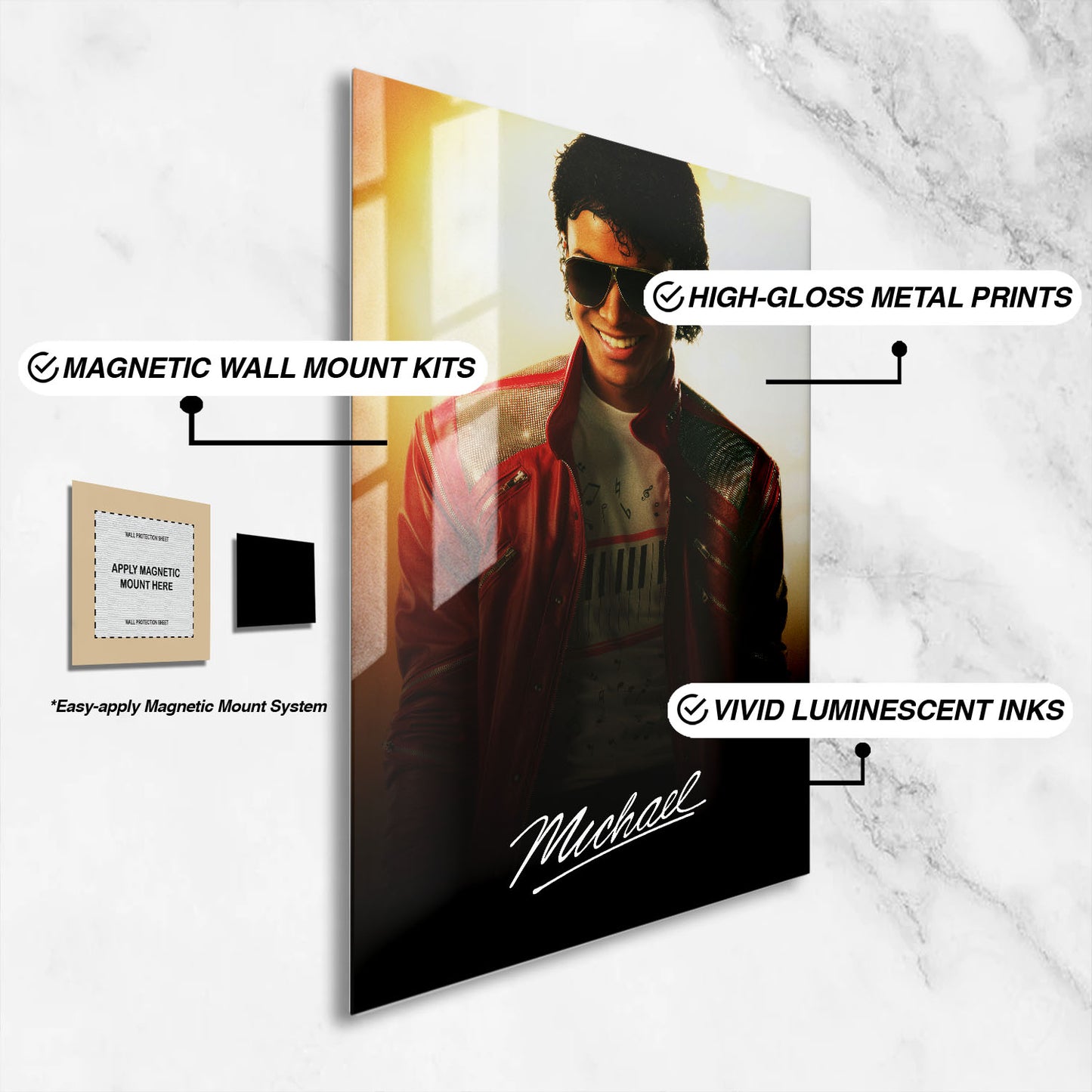 Flex Designs Metal Poster Michael Cinematic 16 x 24" Home Goods - Movie 2026 Movie Metal Poster
