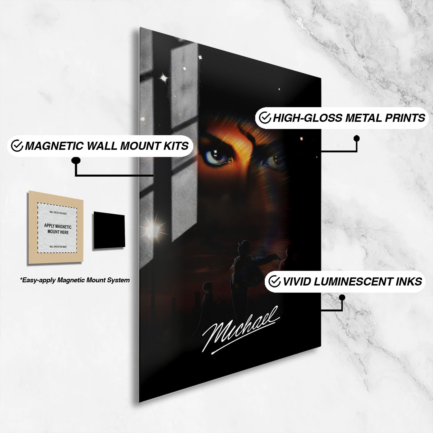 Flex Designs Metal Poster Michael Theatrical 16 x 24" Home Goods - Movie 2026 Movie Metal Poster