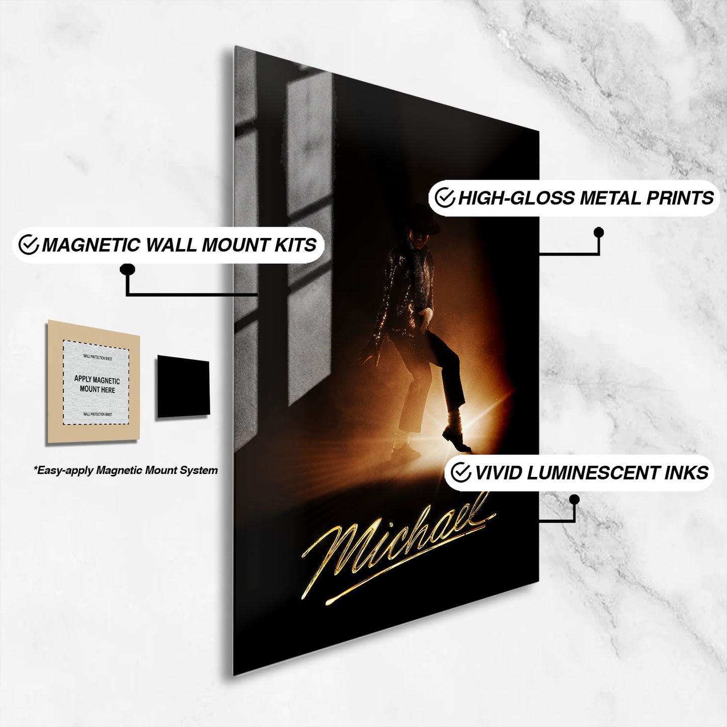 Flex Designs Metal Poster Michael 16 x 24" Home Goods - Movie 2026 Movie Metal Poster