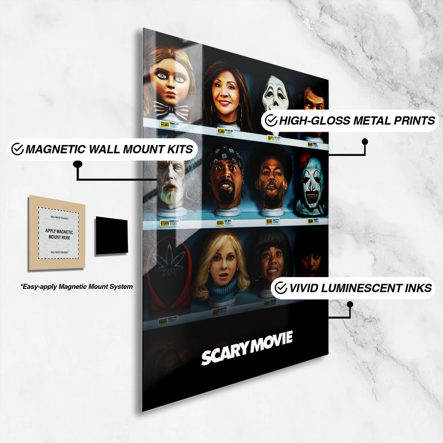 Flex Designs Metal Poster Scary Movie Cinematic 16 x 24" Home Goods - Movie 2026 Movie Metal Poster