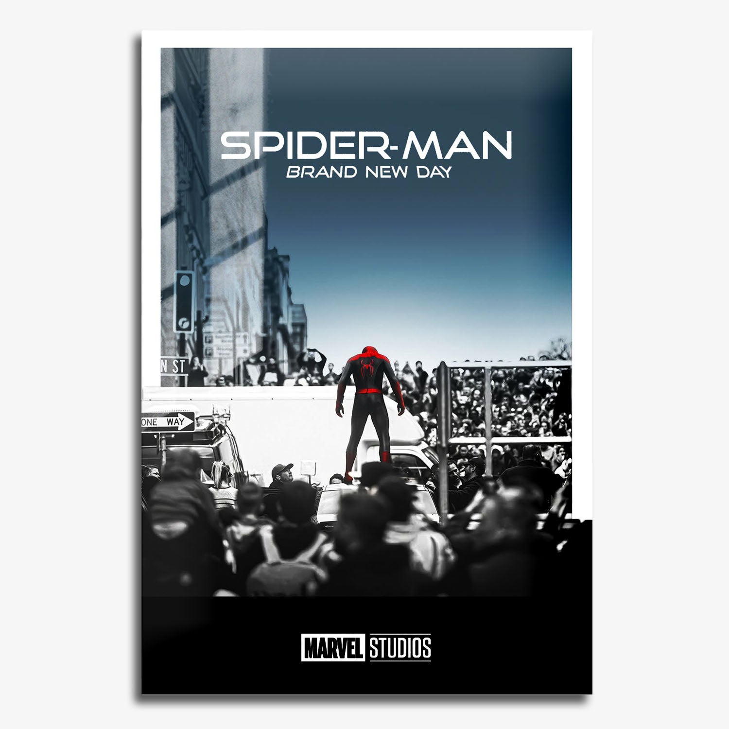Flex Designs Metal Poster SpiderMan Brand New Day Simple 11 x 17" Home Goods - Movie 2026 Movie Metal Poster