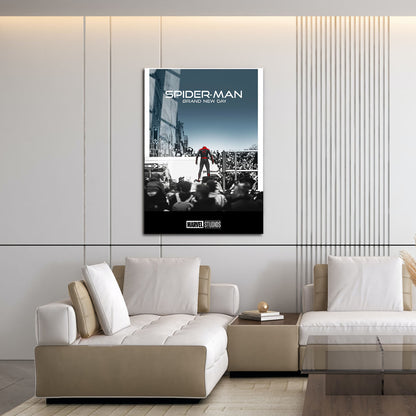 Flex Designs Metal Poster SpiderMan Brand New Day Simple 16 x 24" Home Goods - Movie 2026 Movie Metal Poster