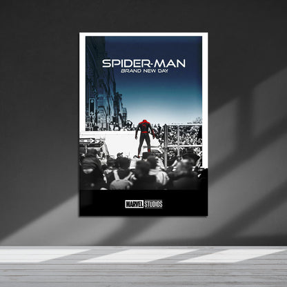 Flex Designs Metal Poster SpiderMan Brand New Day Simple 5 x 7" Home Goods - Movie 2026 Movie Metal Poster