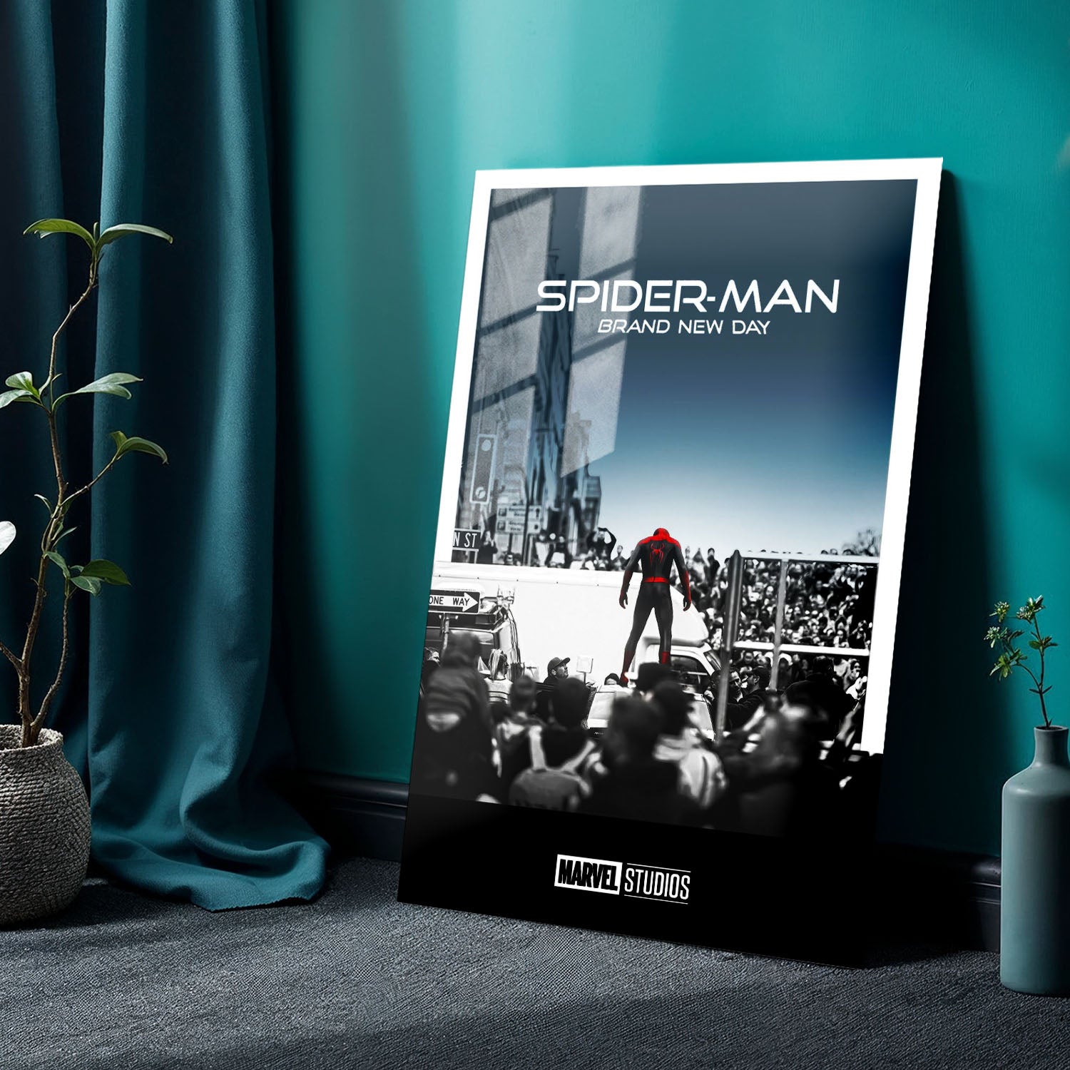 Flex Designs Metal Poster SpiderMan Brand New Day Simple 24 x 36" Home Goods - Movie 2026 Movie Metal Poster