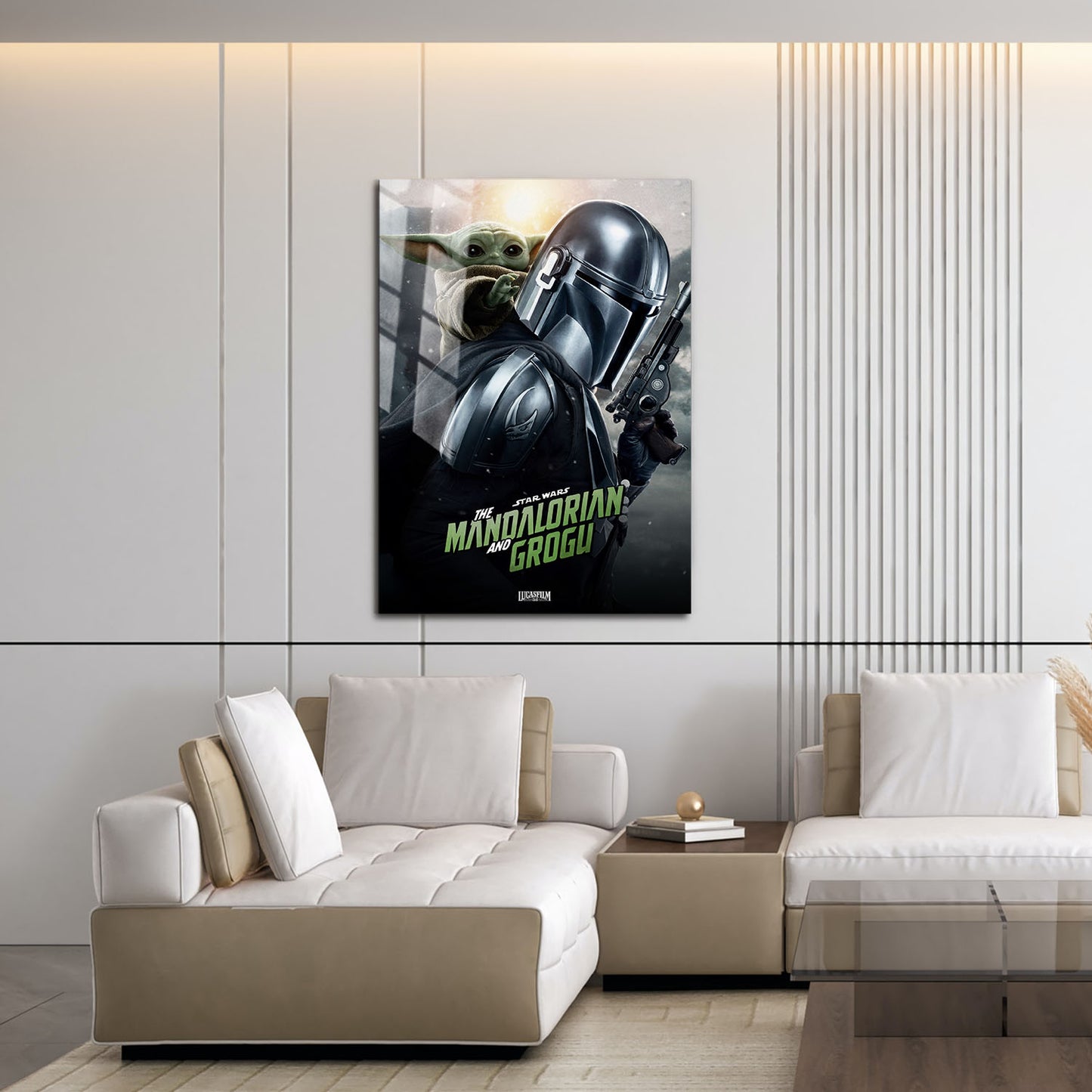 Flex Designs Metal Poster Star Wars The Mandalorian and Grogu Cinematic 16 x 24" Home Goods - Movie 2026 Movie Metal Poster