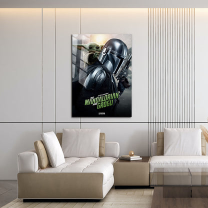 Flex Designs Metal Poster Star Wars The Mandalorian and Grogu Cinematic 16 x 24" Home Goods - Movie 2026 Movie Metal Poster
