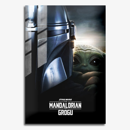 Flex Designs Metal Poster Star Wars The Mandalorian and Grogu Theatrical 11 x 17" Home Goods - Movie 2026 Movie Metal Poster